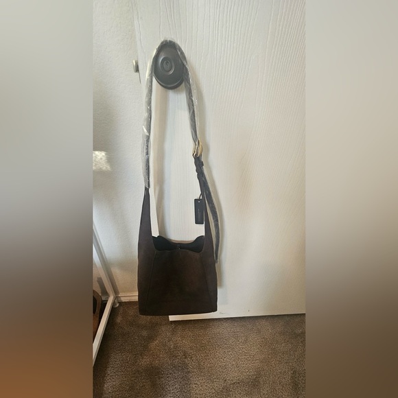 Rag and Bone Belize Suede Shopper Dark Expresso Suede Bag - Picture 2 of 5